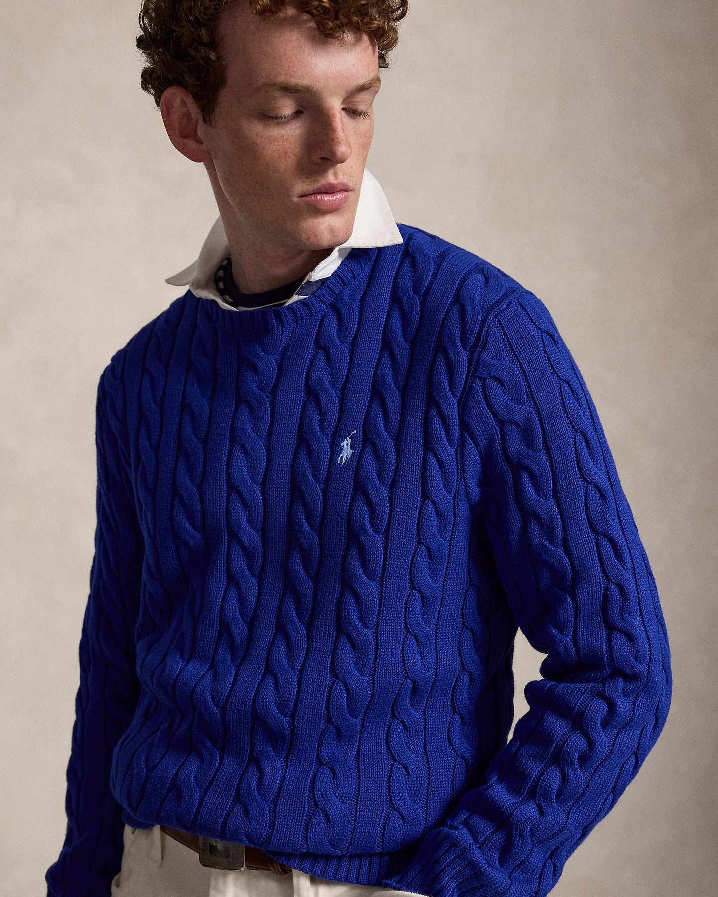 Cable-Knit Cotton Jumper