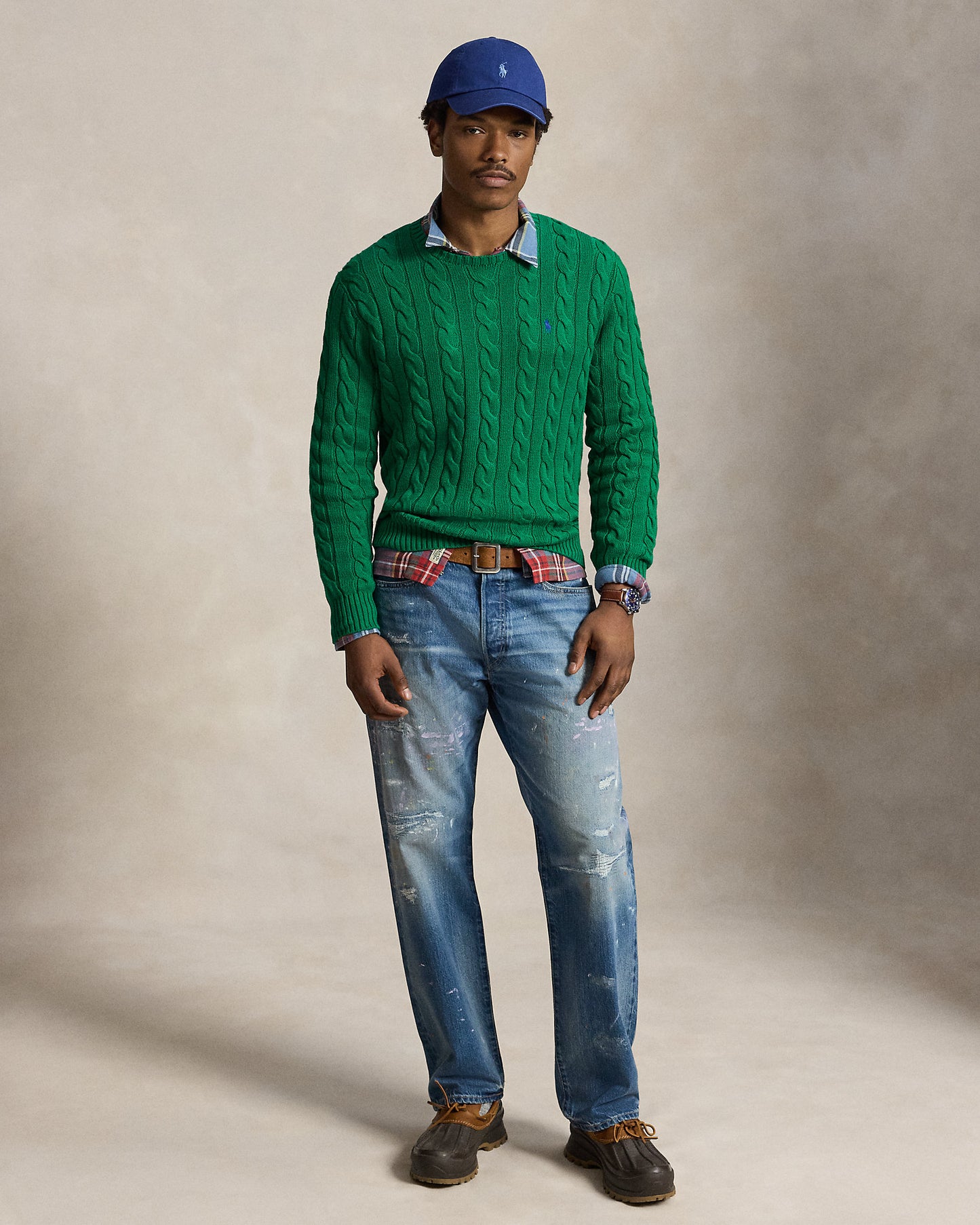 Cable-Knit Cotton Jumper