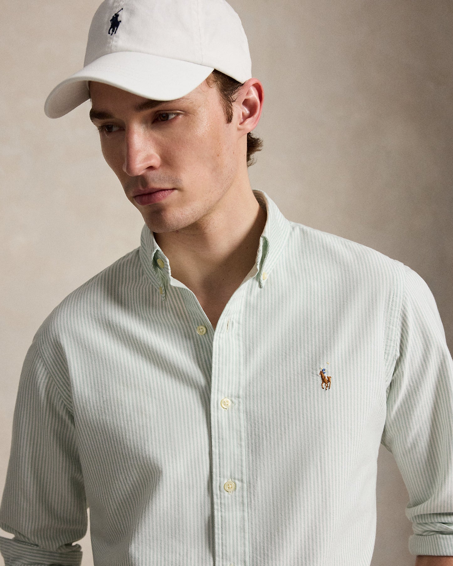 Custom Fit Striped Oxford Shirt
