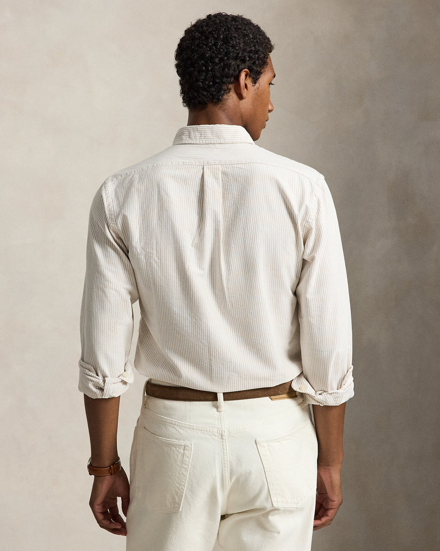 Custom Fit Striped Oxford Shirt