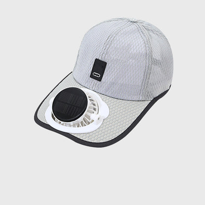 🌞🧢 Atmungsaktive Sonnenhut Baseballkappe mit integriertem Solar-Kühlgebläse